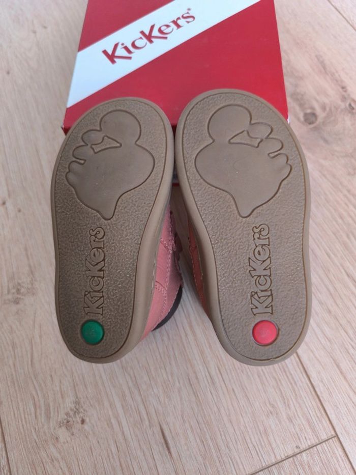 Chaussures fille Kickers rose clair Tackeasy - Taille 20 - photo numéro 5
