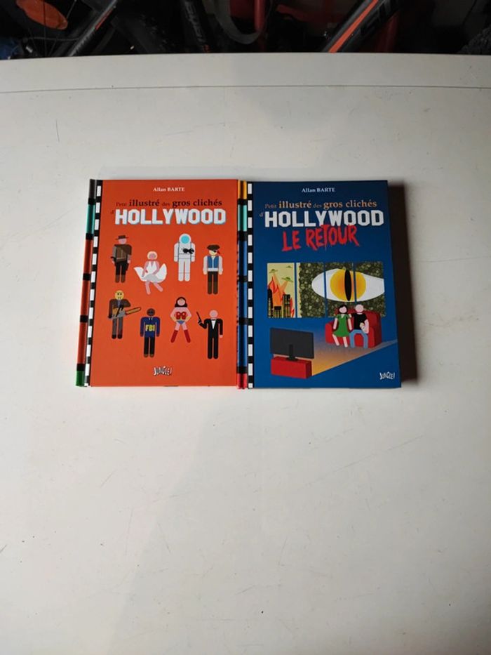 Lot de 2 livres petit illustré des gros clichés d'Hollywood