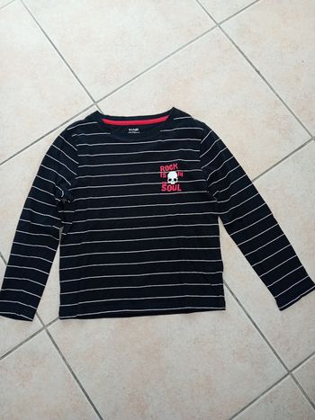 Manche longue 6 ans Rayé 