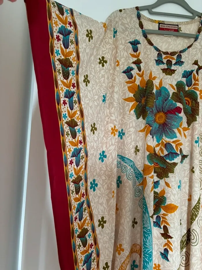 Robe abaya papillon femme taille M + foulard - photo numéro 3