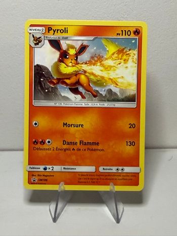 Carte Pokémon Pyroli SM186 Promo Soleil & Lune