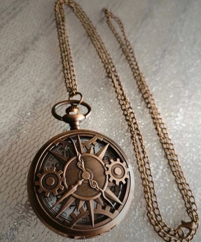 F99 Montre à gousset rétro vintage originale bronze - photo numéro 4