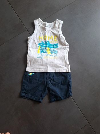 Ensemble débardeur short Gemo 6 mois
