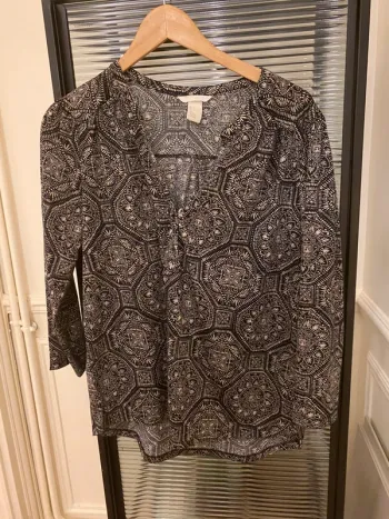 Chemisier H&M beige et noir taille L