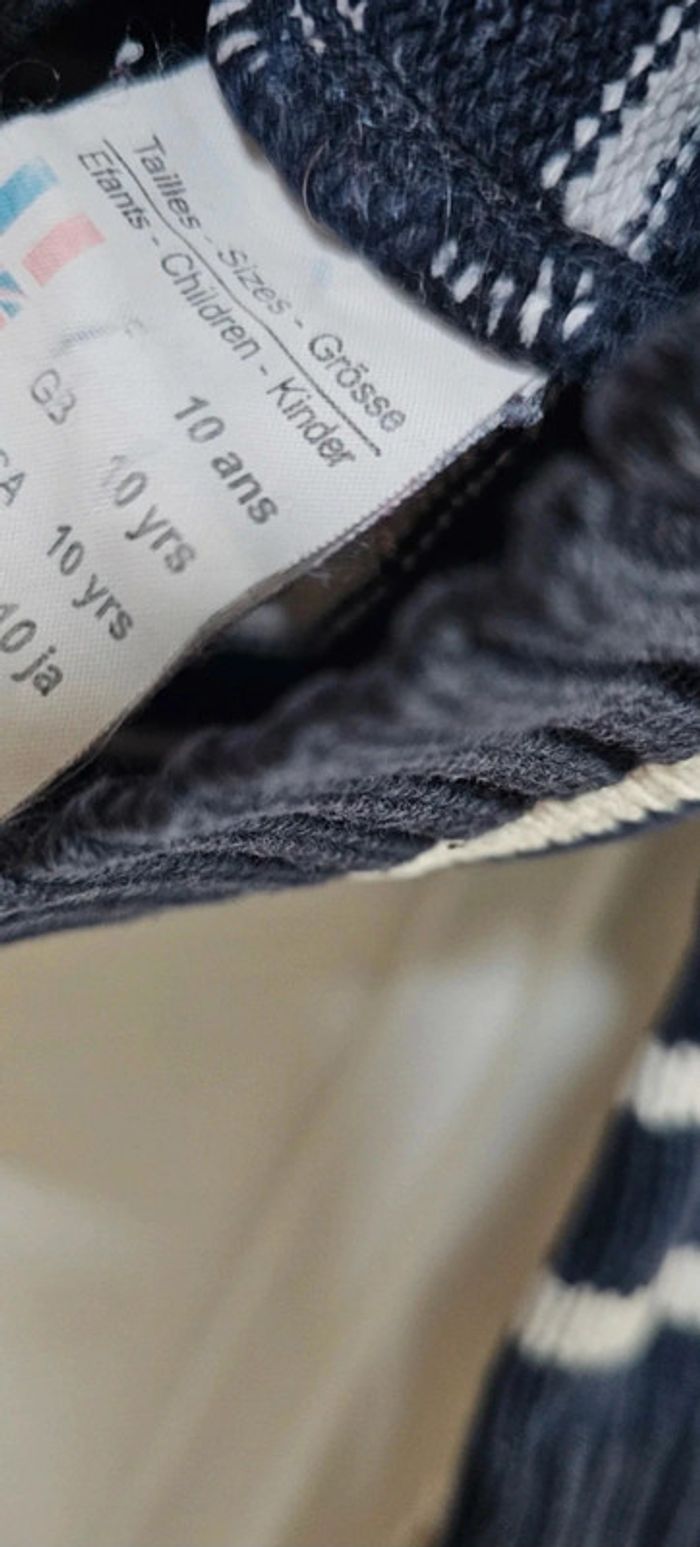 Pull Marinière 100% coton Saint James 10 ans - photo numéro 4