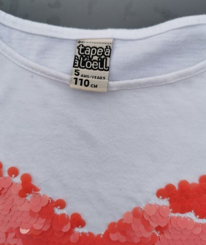 Tee-shirt mc 5 ans fille okaidi - photo numéro 3