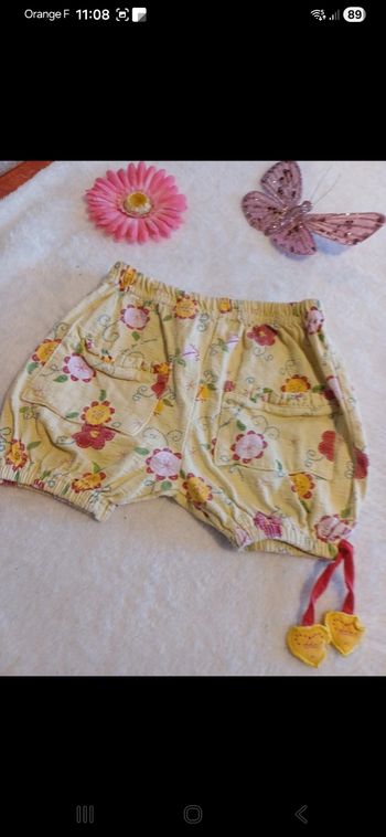Short bébé taille 6 mois