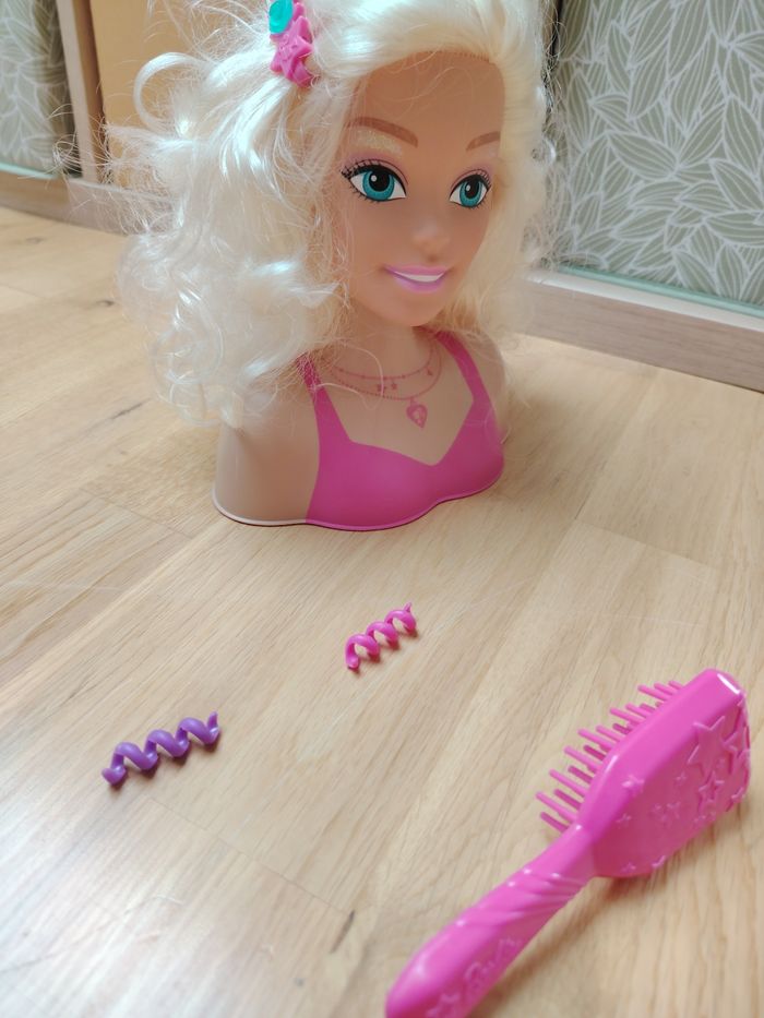 Tête à coiffer barbie - photo numéro 3