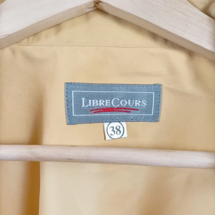 Trench jaune beurre jaune clair mi-saison – LibreCours – Taille 38 A743 - photo numéro 4