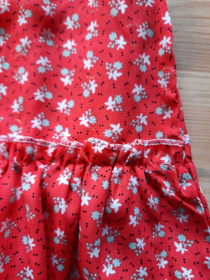 Lot 2 robes rouge fille 6 mois ou 68 cm - photo numéro 6