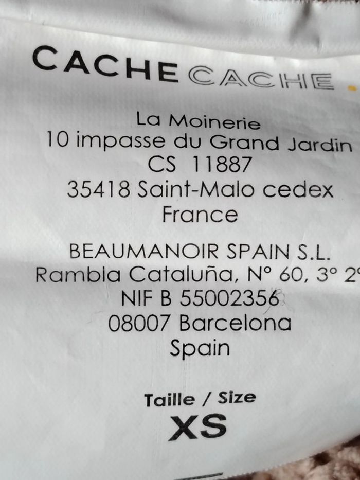 Pull tout doux court cache cache xs 34 - photo numéro 3