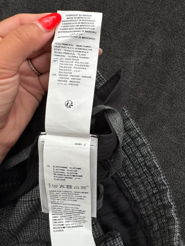 Pantalon devred homme à carreaux gris - photo numéro 7