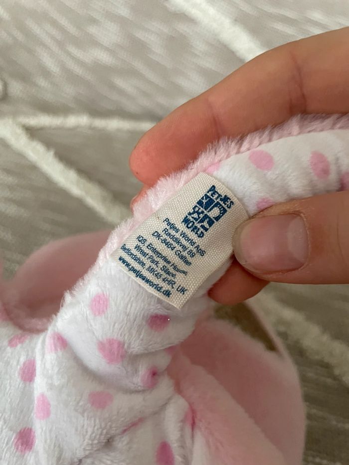 Peluche doudou 29cm petjes world poulpe calamar pieuvre rose très bon état - photo numéro 8