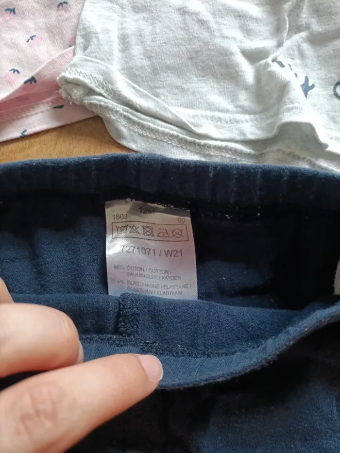 Ensemble t-shirt manches courtes et legging 12 mois - photo numéro 6