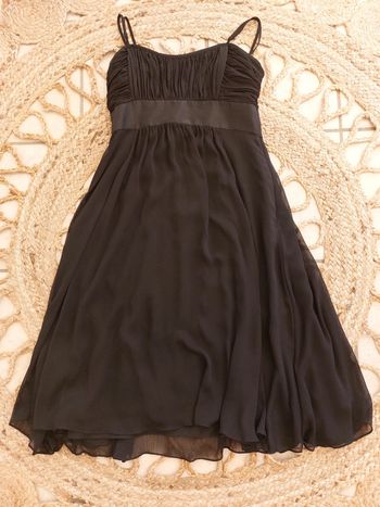 Robe noire mi-longue Camaïeu