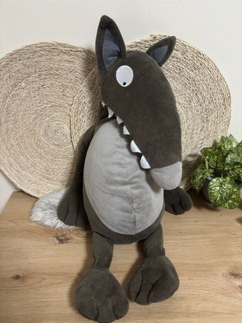 Grande peluche le loup auzou p’tit loup 60 cm 