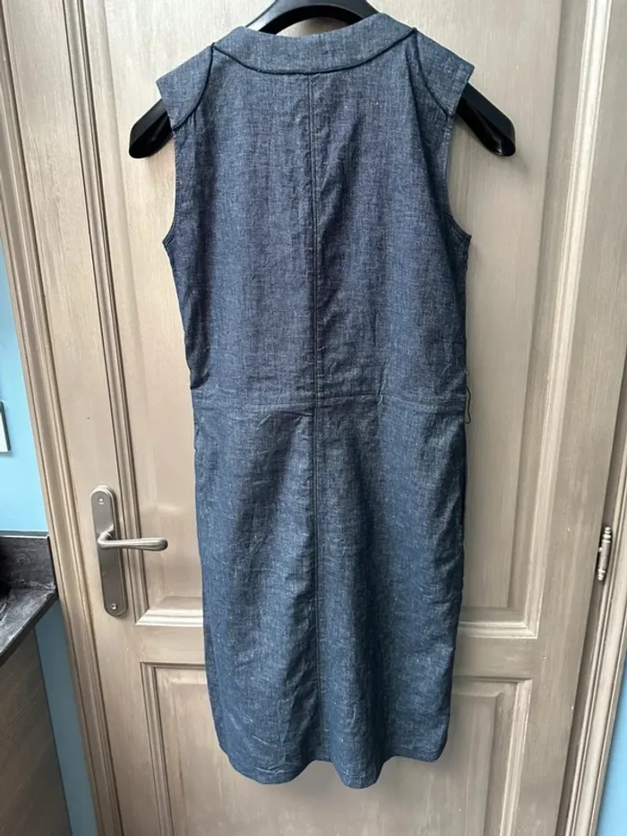 Robe bleu longue en lin Ginger 38 - photo numéro 7