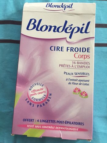 Bandes de cire froide Blondépil
