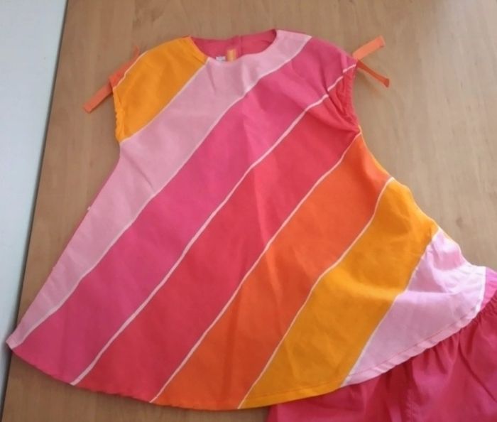 Robe sans manches + Bloomer Neuve avec étiquette 6  mois fille Marèse - photo numéro 3