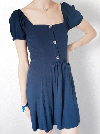 Robe patineuse bleu marine inspiration vintage / Naf Naf - 38/M