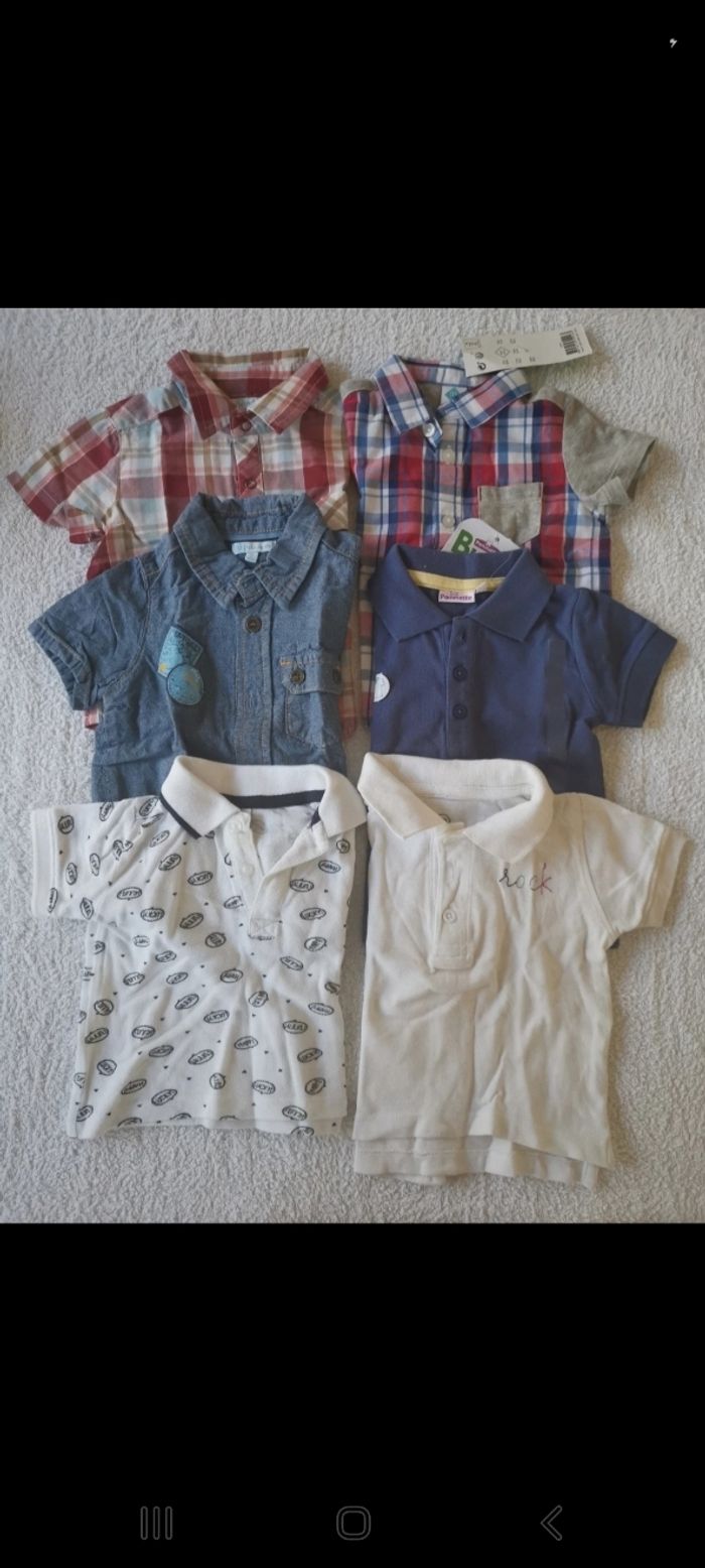 Lot polos et chemises