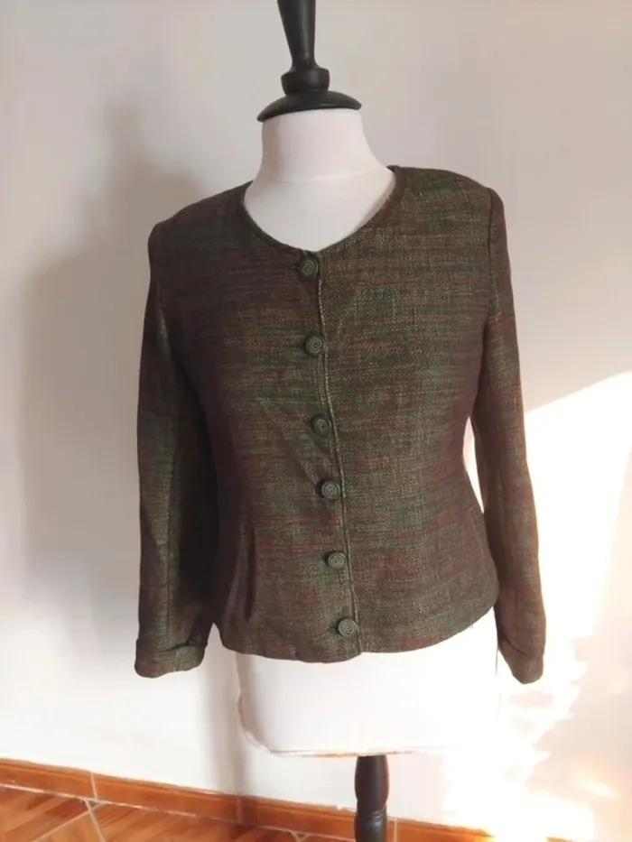 Blazer chic vintage Burberry t38 100%laine - photo numéro 7