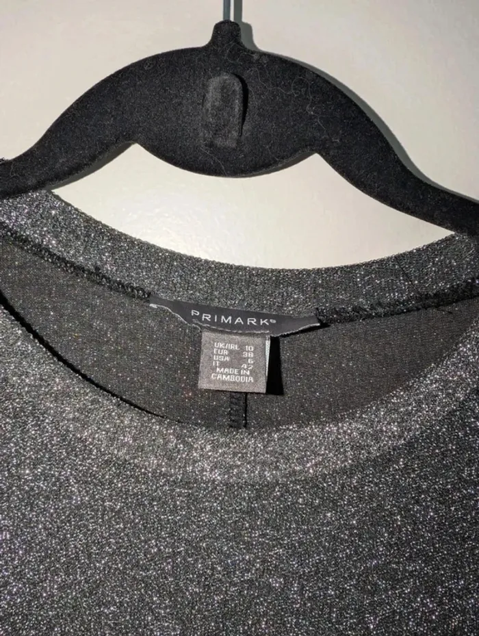 Robe casual femme noire argentée idéale toutes saisons taille M Primark - photo numéro 2