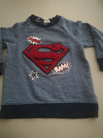 Pull superman garçon 9 12 mois h&m