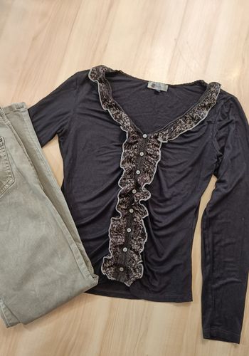 Lot pantalon (Mango) et t-shirt manche longue