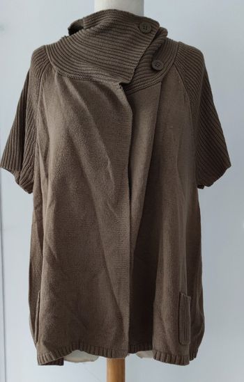 Gilet à manches courtes marque Tex taille XL couleur marron pour femme