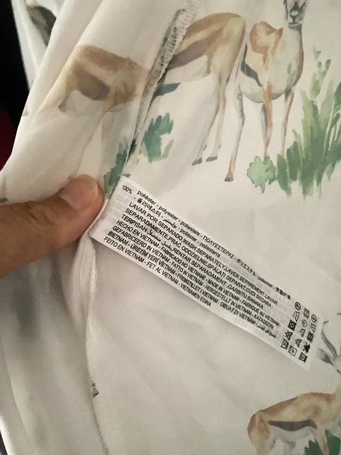 Chemise fluide satinée Zara Taille M - photo numéro 8