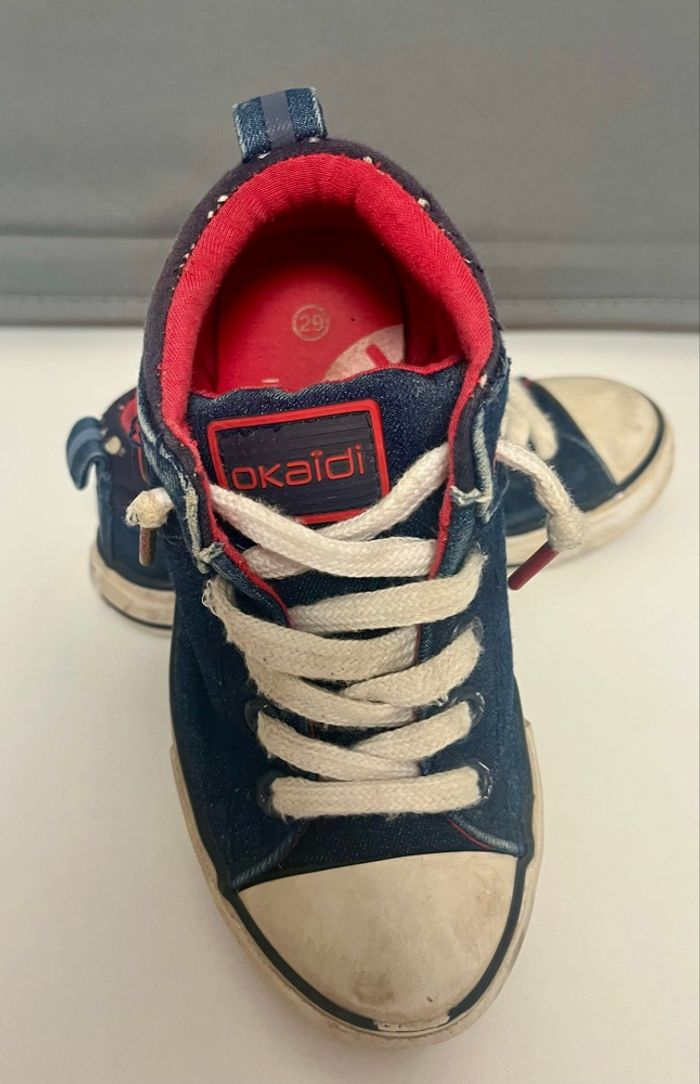 Basket en toile jean okaidi - photo numéro 5