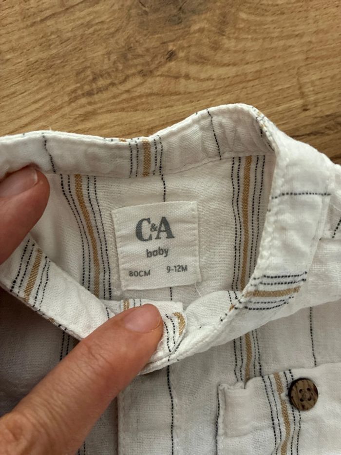 Ensemble short/chemise C&A 18 mois - photo numéro 2