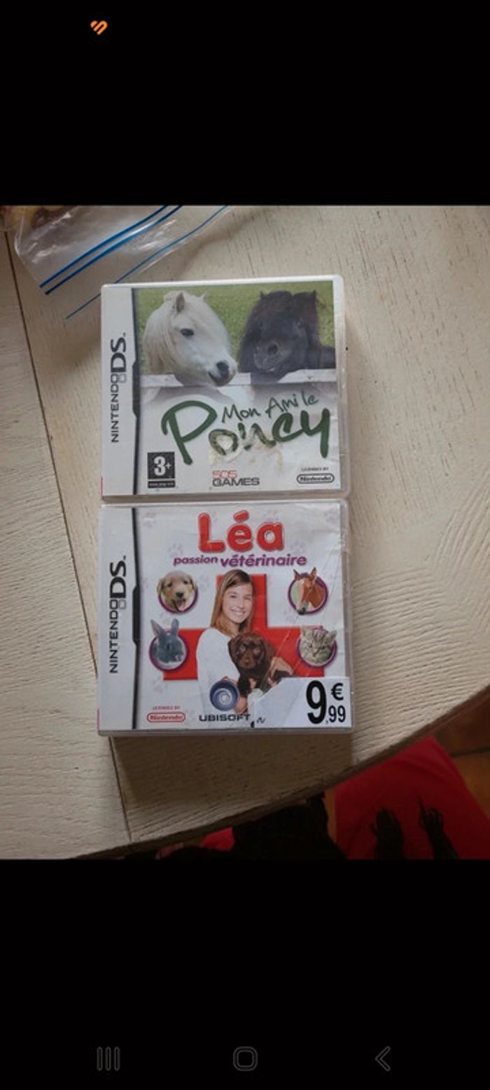 Jeu Ds  Mon ami le poney et Léa passion vétérinaire