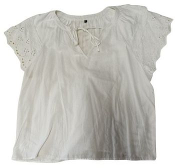 Blouse Femme - Fluide Blanche - (Taille L) - (TEX)