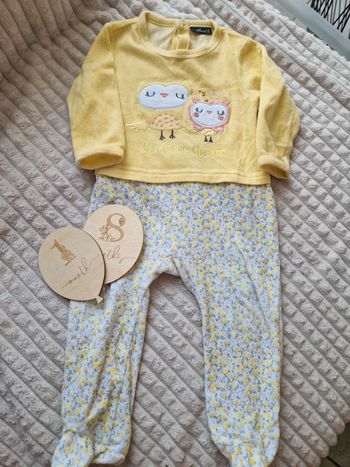 Pyjama 1 piece jaune bébé fille influx 18 mois