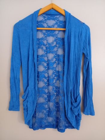 Boléro bleu dur t36/38