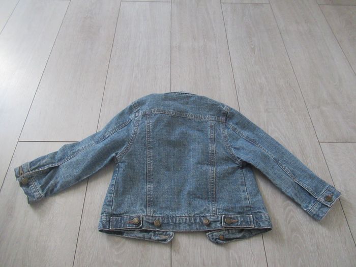 Manteau veste en jean bleu Taille 2 ans Okaidi - photo numéro 2