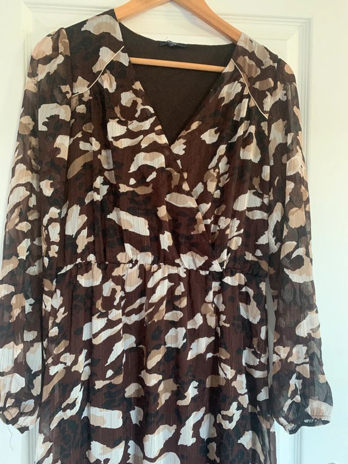 Robe Kiabi longue taille 38 manches longues transparentes - photo numéro 6