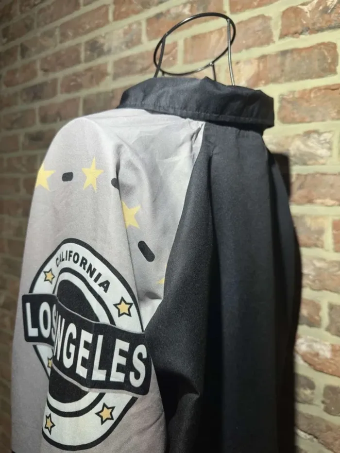 Veste Racing Noire et gris Los Angeles Taille L / 40 - photo numéro 13
