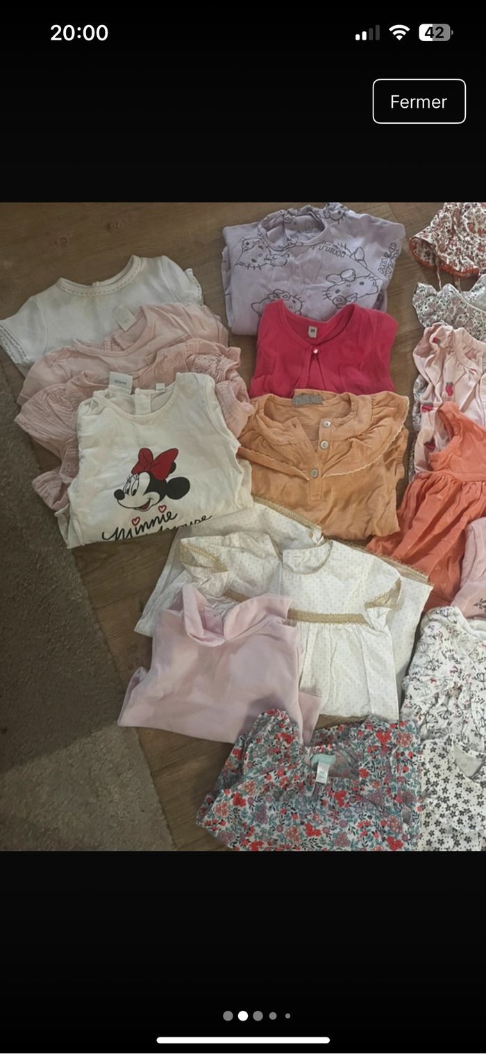Lot de vêtements bébé filles 6 mois - photo numéro 2