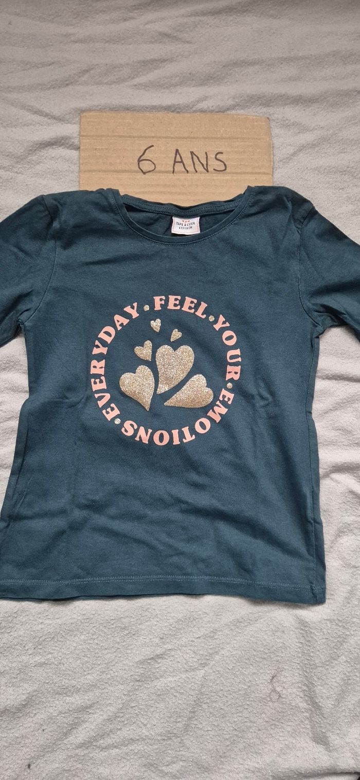 T-shirt fille tape a l’œil 6 ans