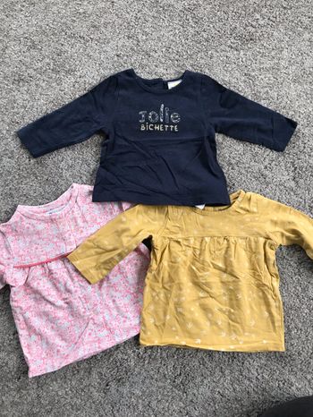Lot t-shirt manches longues