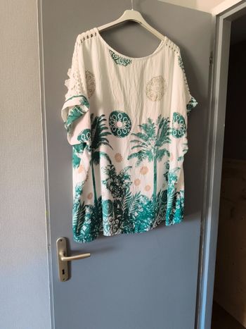 Blouse fluide palmier