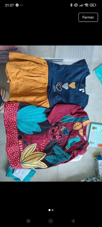 Lot robes salopette 