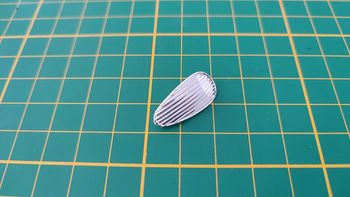 Calandre pièce détachée miniature Jaguar XK 120 1948 1/24 Burago #B47