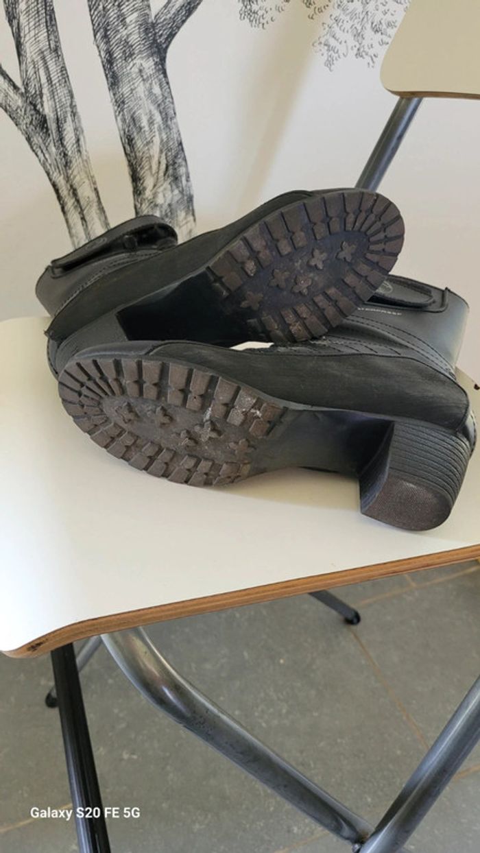 Bottine moto cuir - photo numéro 6