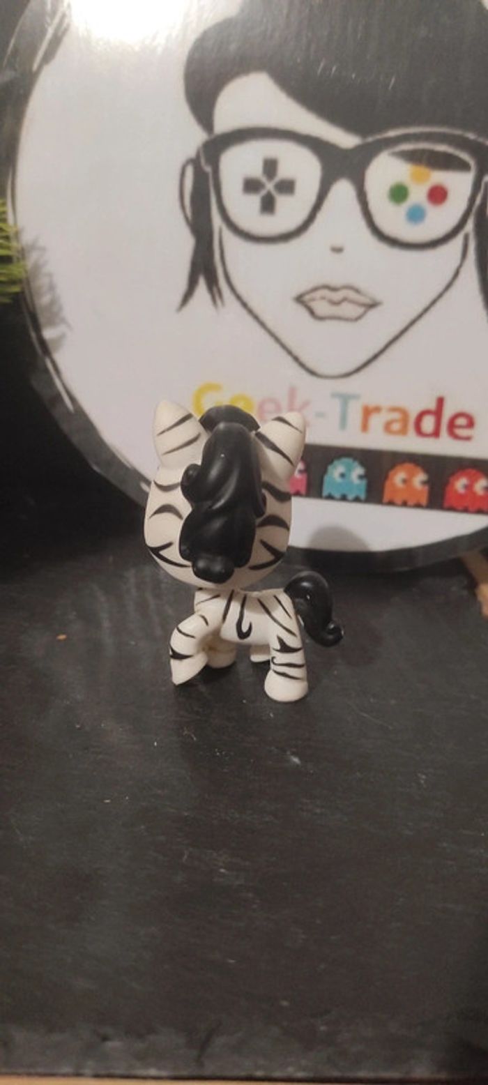 Littlest Petshop LPS Pet Shop 392 Zèbre Zebra Authentique Authentic Noir Blanc - photo numéro 2