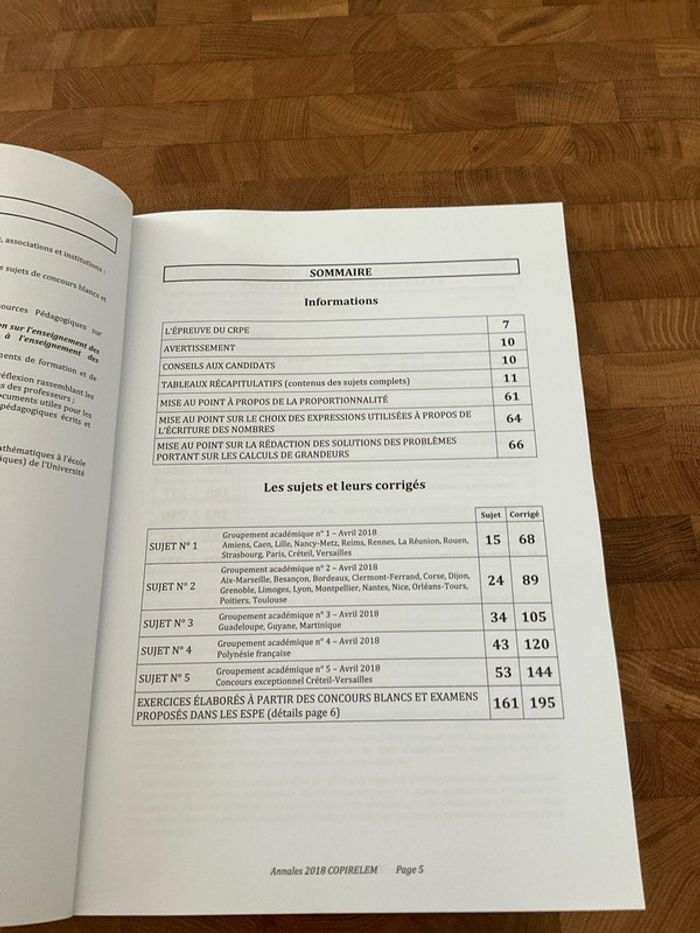 Annales CRPE mathématiques, sujet corrigé et éléments de formation - photo numéro 5