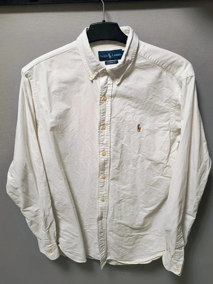 Chemise Ralph Lauren Classic Fit Blanche Vintage Y2K – Logo Brodé – Coton Haut de Gamme - photo numéro 11